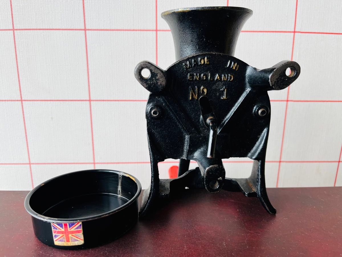 中古品　英国　SPONG No.1 コーヒーミル イギリス製  ENGLAND 手動式 COFFEE