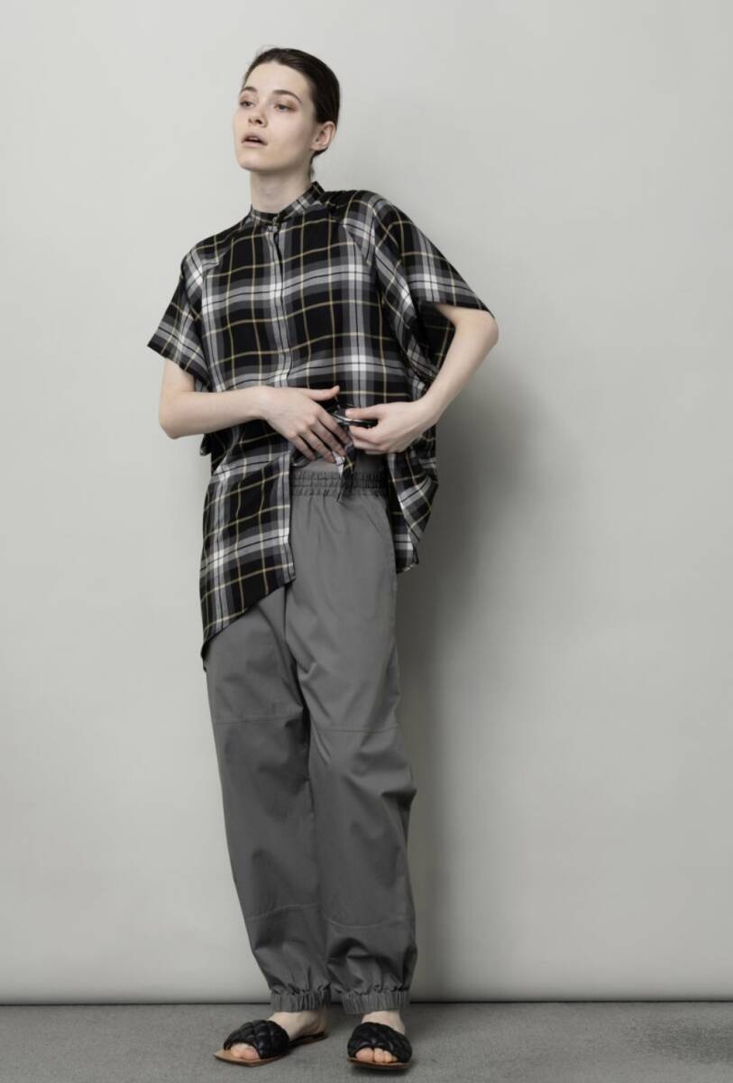 ★ FLORENT MADRAS CHECK SHORT SLEEVE BLOUSE 2度のみ美品 ★_画像5