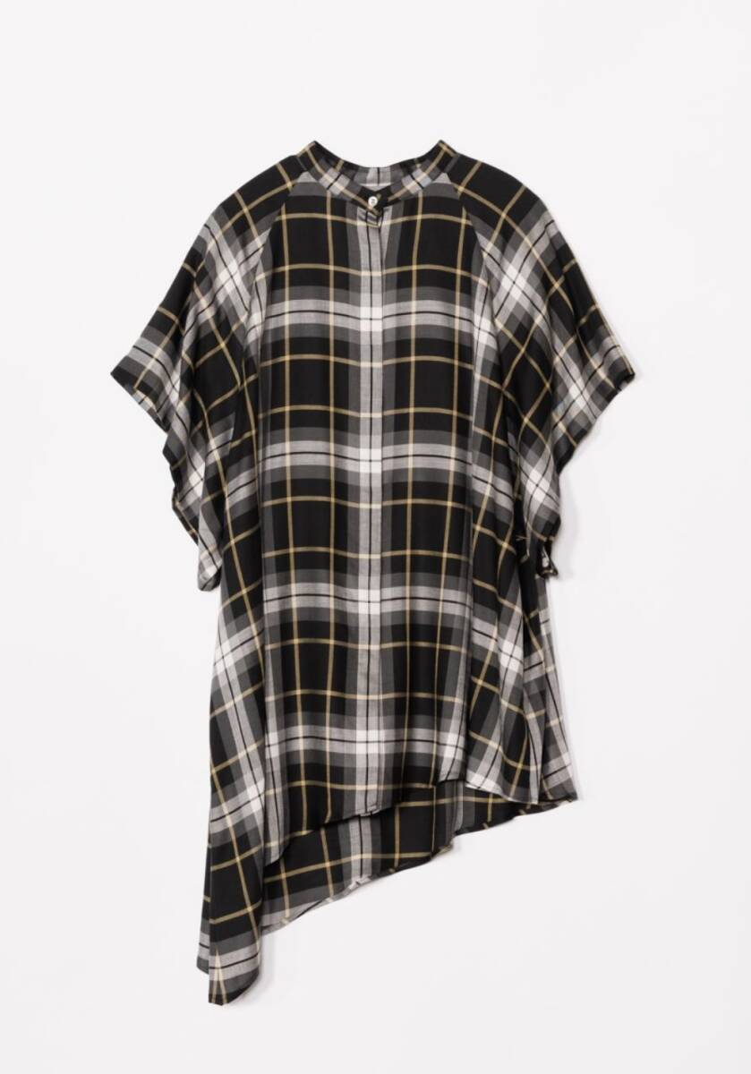 ★ FLORENT MADRAS CHECK SHORT SLEEVE BLOUSE 2度のみ美品 ★_画像1