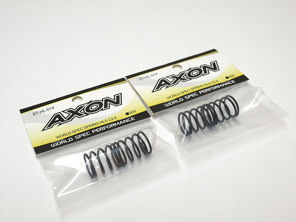 【M1292】AXON ST-HL-014 ワールド スペック スプリング HLS C2.8 2個セット 新品（RC ラジコン アクソン 希少 ダンパー ショック）_画像1