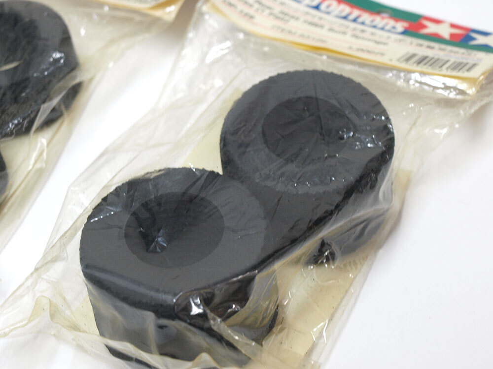 [M1290] Tamiya butyl sponge tire medium ( front wheel for 3630)* soft ( back wheel for 3645) set new goods (F-1 OP-128 OP-129 rare spare )