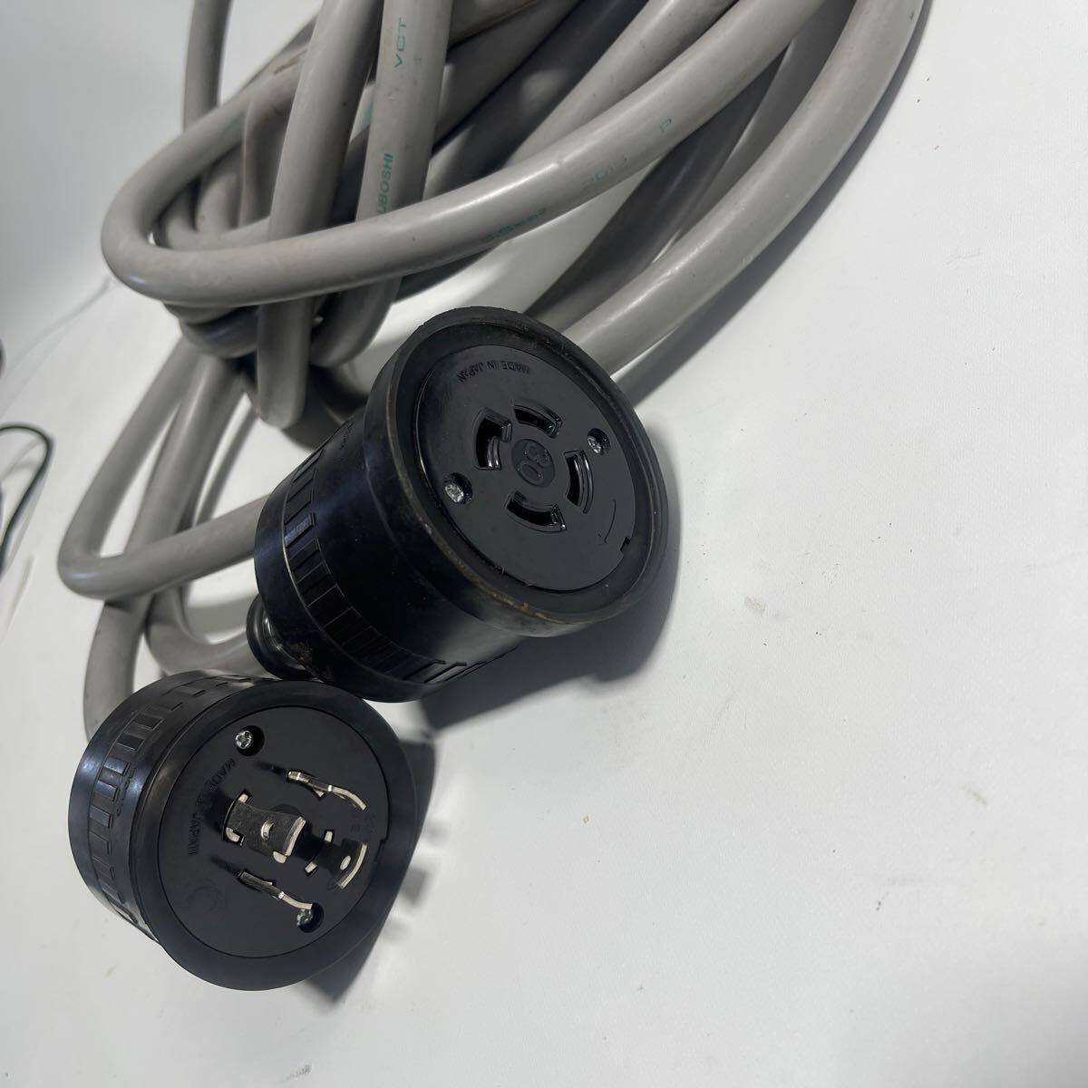 [G] three tsu star extender 5.5mm2 250V 30A rainproof shape three-phase power cord approximately 10m Panasonic WF8430/WA5439 installing 10-11m