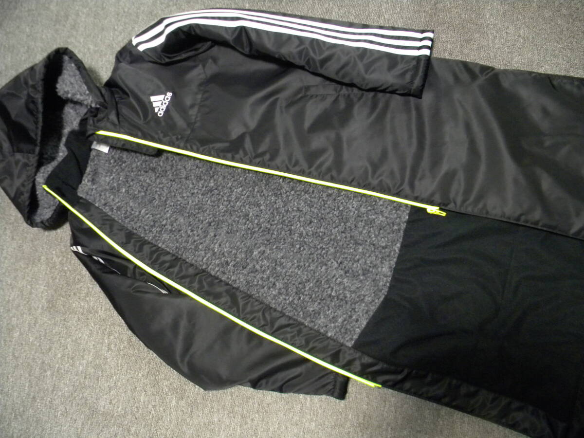 * prompt decision * Adidas * hood * boa attaching long bench coat *160.* beautiful goods 