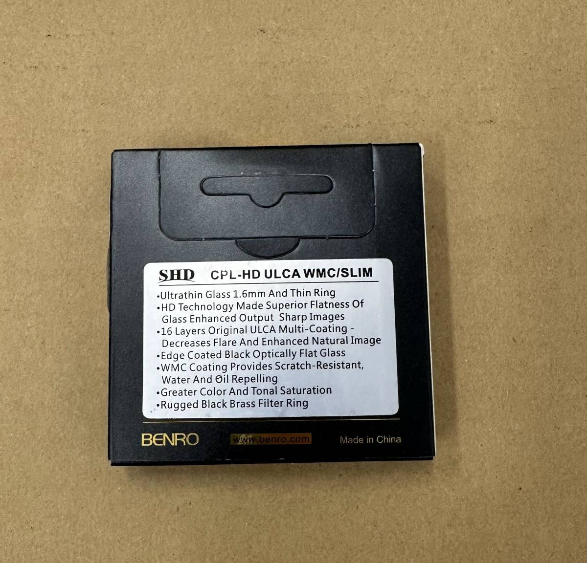 【新品未使用】Benro ベンロ SHD CPL-HD ULCA WMC/SLIM 58mm サーキュラーPLフィルター_画像2