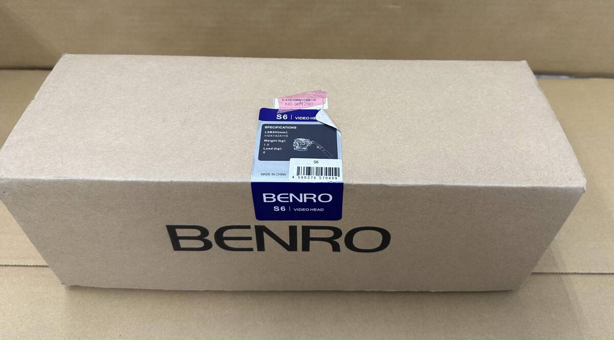 【送料無料】Benro ベンロ S6 ビデオヘッド ブラック _画像1