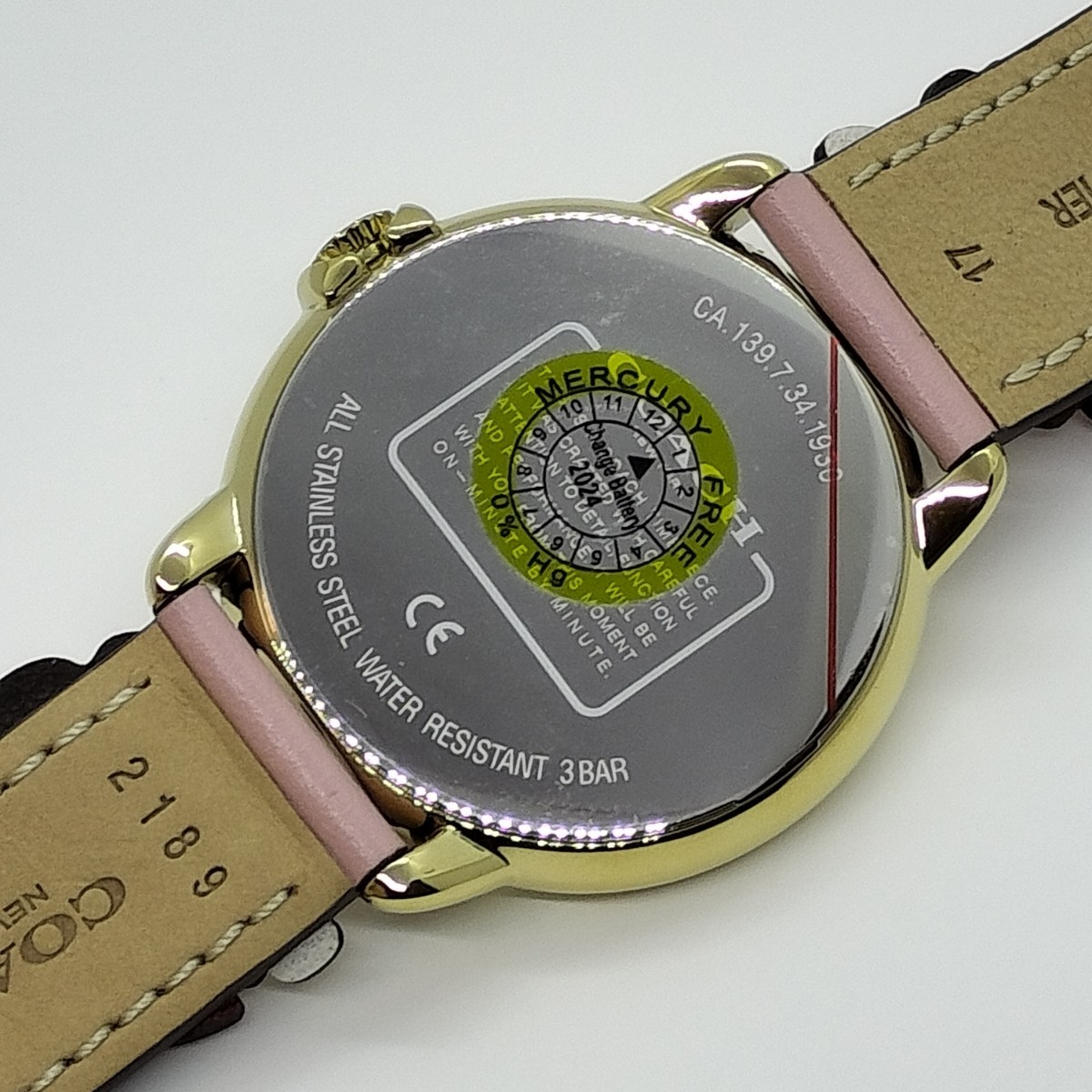 【極美品】COACHコーチC4721 PSZ WMNアーデン箱保付きレディース腕時計