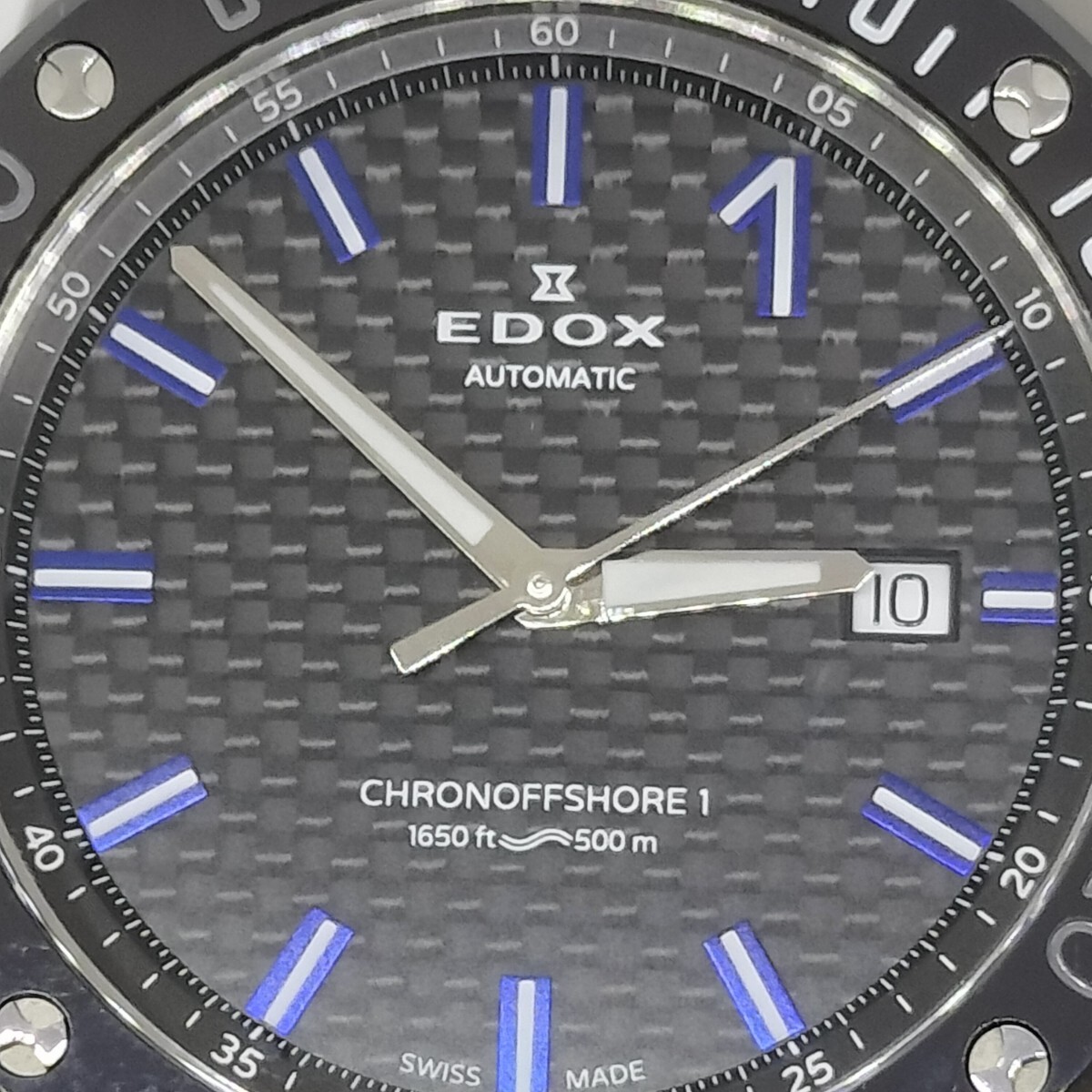 [ хорошая вещь ]EDOX Ed ks80099-33M-NIN3 Chrono offshore 1 коробка гарантия изменение ремень имеется мужские наручные часы 