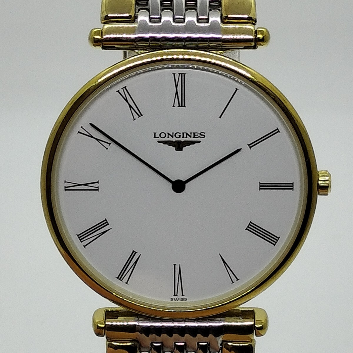 LONGINES ロンジン L4 635 2グランドクラシックホワイト文字盤メンズ腕時計_画像1