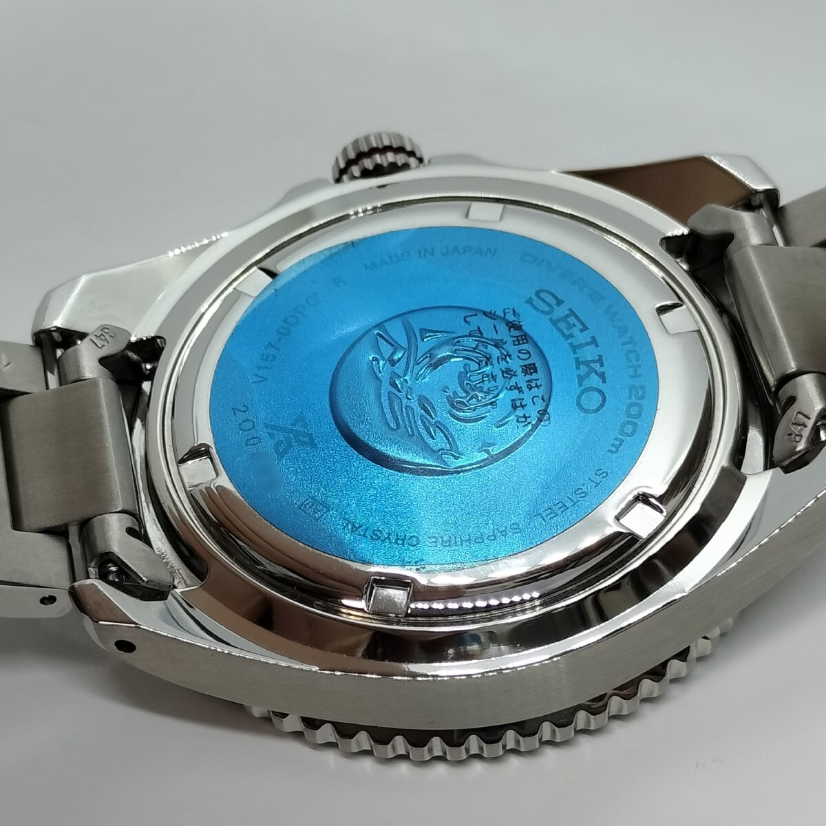 【極美品】SEIKOセイコーPROSPEXダイバースキューバソーラーSBDJ051メンズ腕時計_画像6