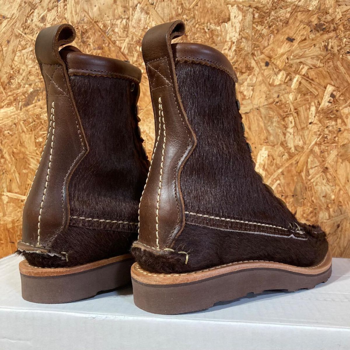 YUKETEN BEAMS Maine Guide Boots 6.5 コラボ 別注 限定 ユケテン Brown Hair