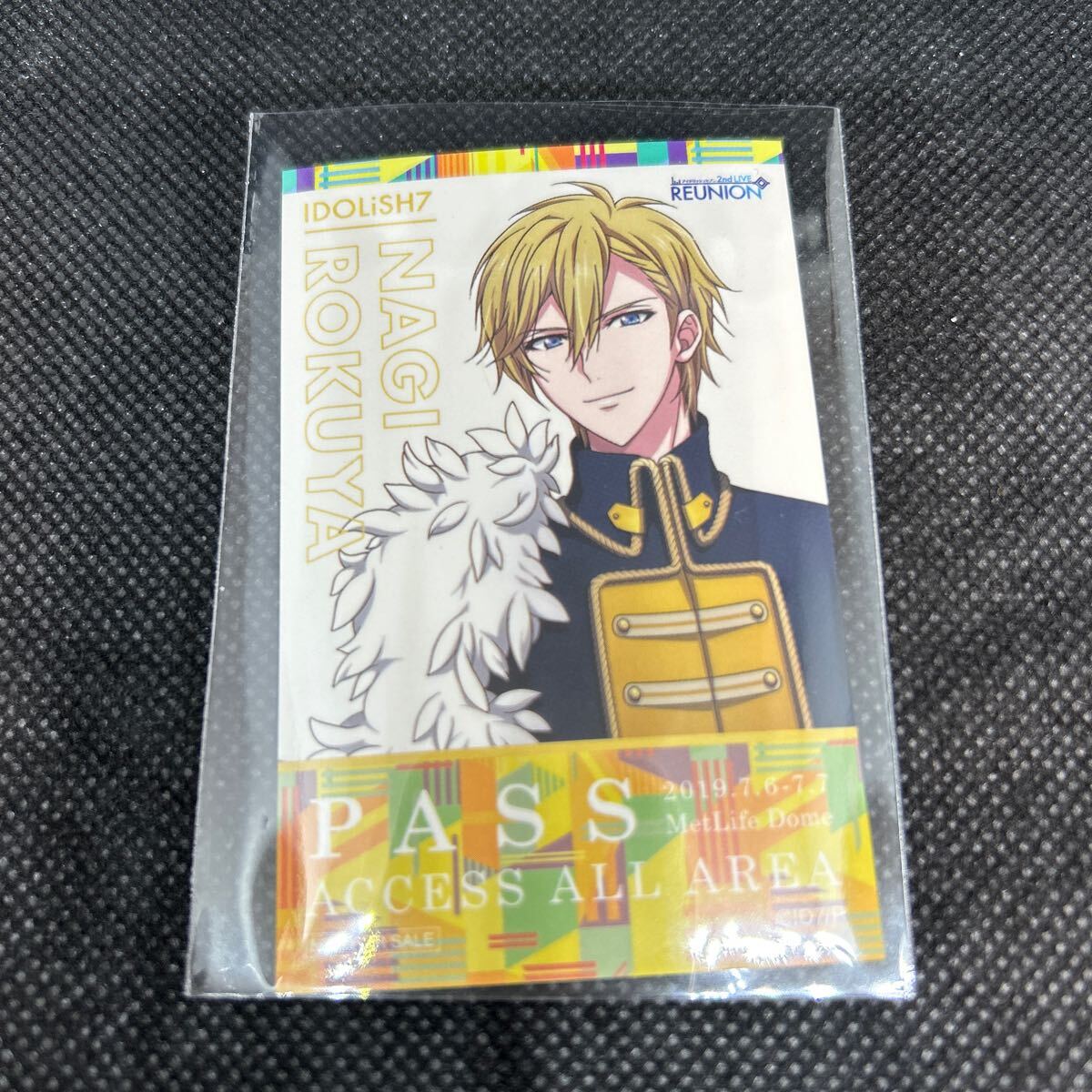 アイドリッシュセブン REUNION 展覧会 入場特典 バックステージ パス風 ステッカー 六弥 ナギ アイナナの画像1