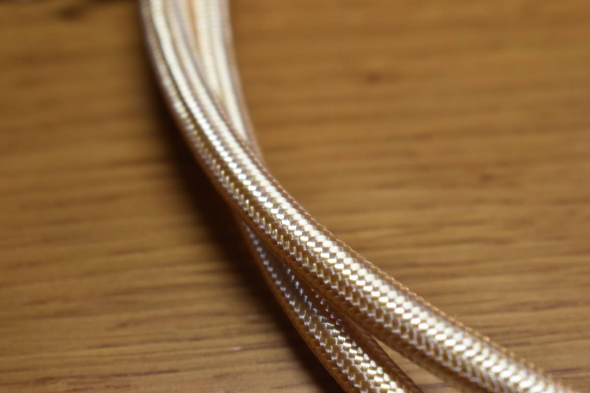 ■CAT7・GOLD【無ハンダ・4対8芯シールド RCAケーブル・高耐久ナイロン編み（50cm×2本1セット）】簡単方向判別の画像2