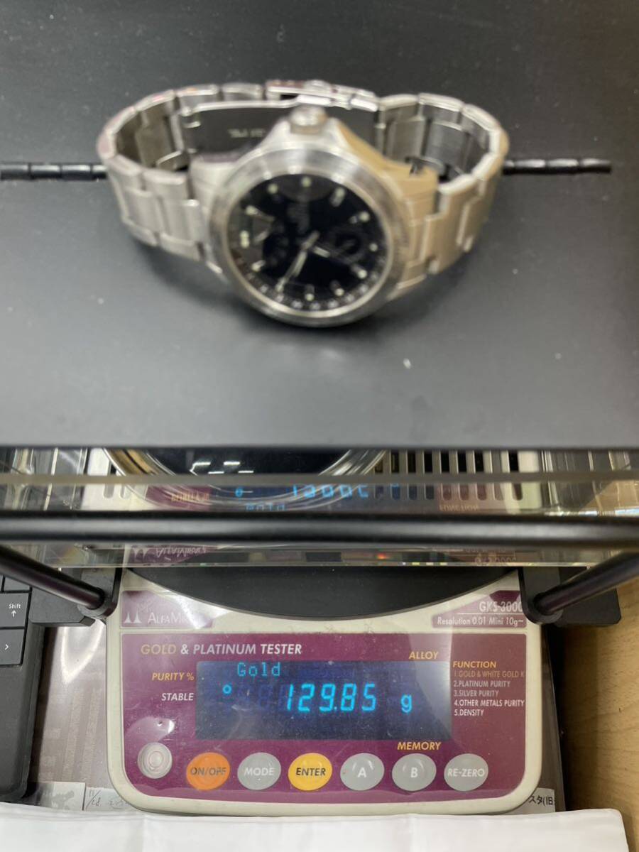 良品★ ORIENT STAR WORLD TIME オリエントスター ワールドタイム KW FA00-C0 CS 21石 自動巻 ブラック 黒文字盤 メンズ 腕時計 稼働品 _画像9