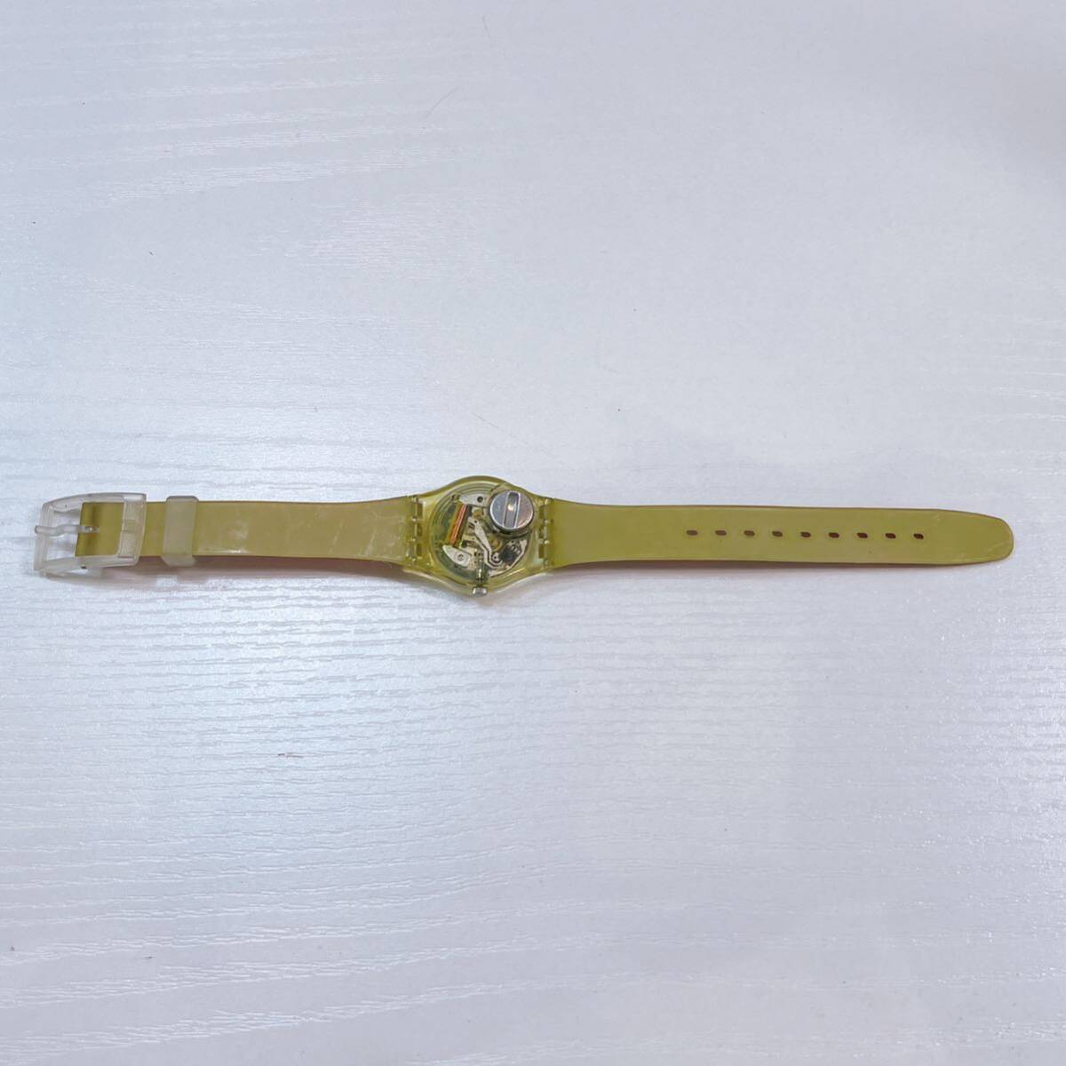 321☆中古☆ SWATCH スウォッチ 腕時計 ペアウォッチ クォーツ ブルー レッド 白文字盤 ラバーベルト ファッション 動作未確認 現状品_画像8