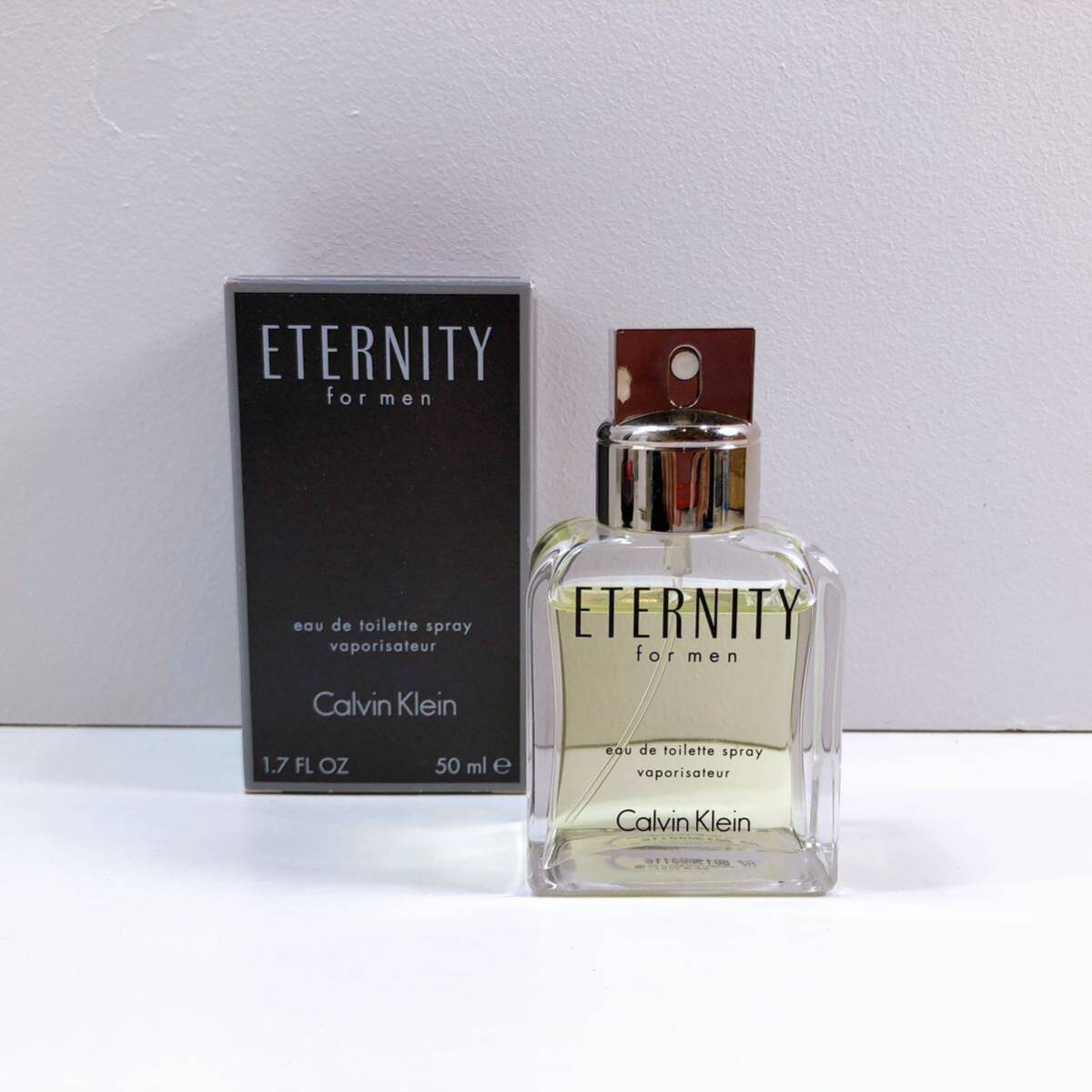 189【中古】Calvin Klein ETERNITY for men カルバンクライン エタニティ フォーメン オードトワレ 50ml メンズフレグランス 箱付き 現状品_画像1