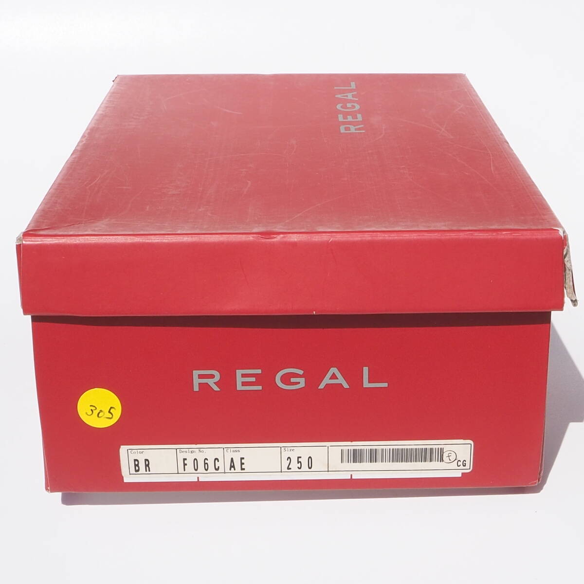 新品！ 25cm レア!! REGAL リーガル F06C ウイングチップ シューズ ブラウン レザーの画像10