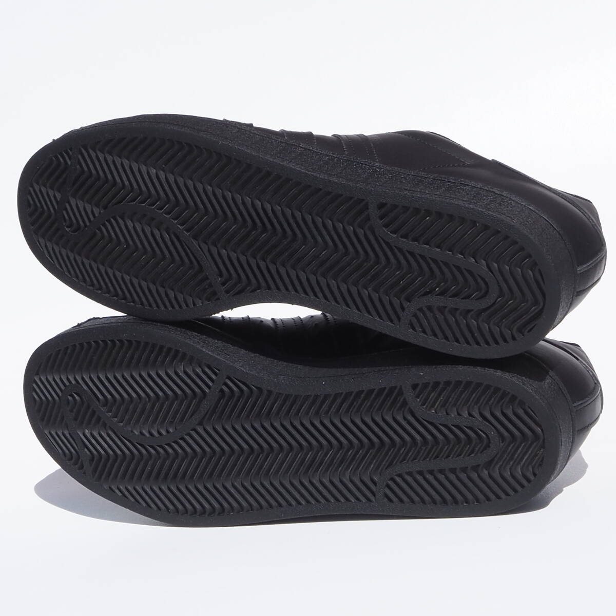 超美品!! 28.5cm 20年製 限定 adidas SUPERSTAR スーパースター 黒黒 トリプルブラック 天然皮革の画像6