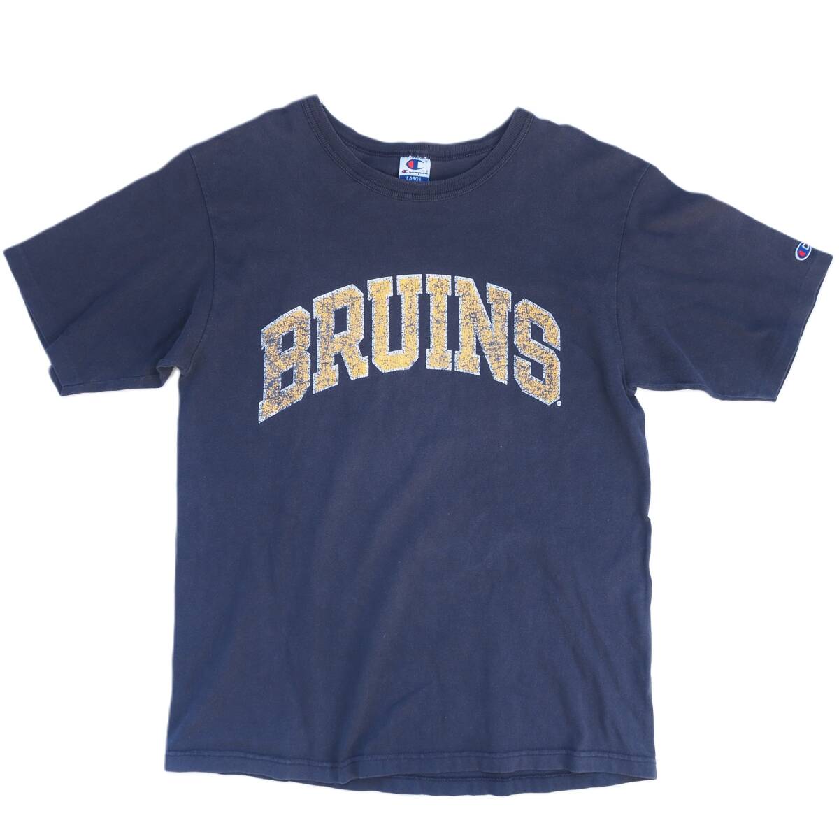 90s USA製 サイズL チャンピオン Champion BRUINS 紺 Tシャツ ビンテージ_画像1