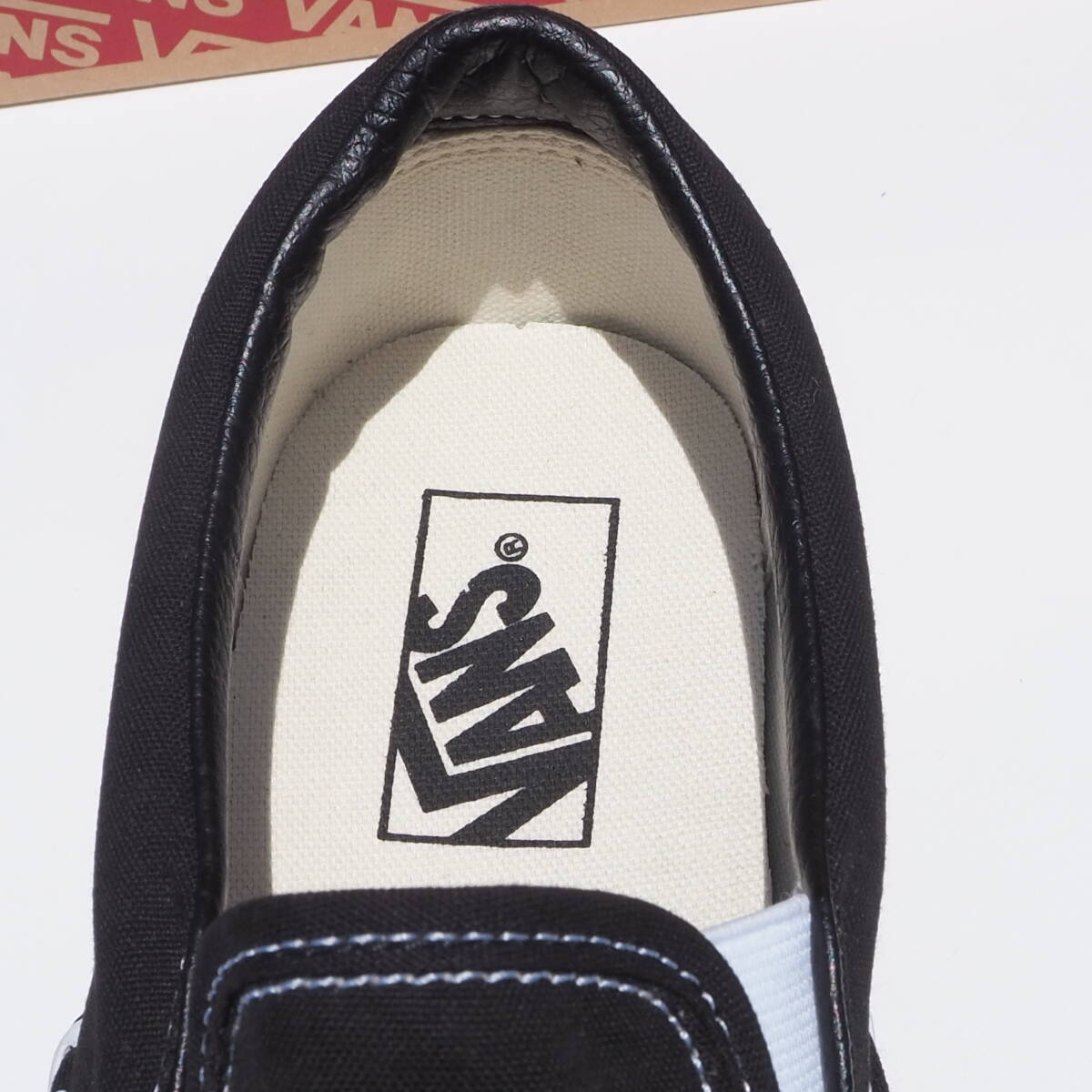 デッド!! 新品 BEAMS購入 US 9 / 27cm VANS Classic SLIP-ON スリッポン 黒キャンバス USA企画_画像7