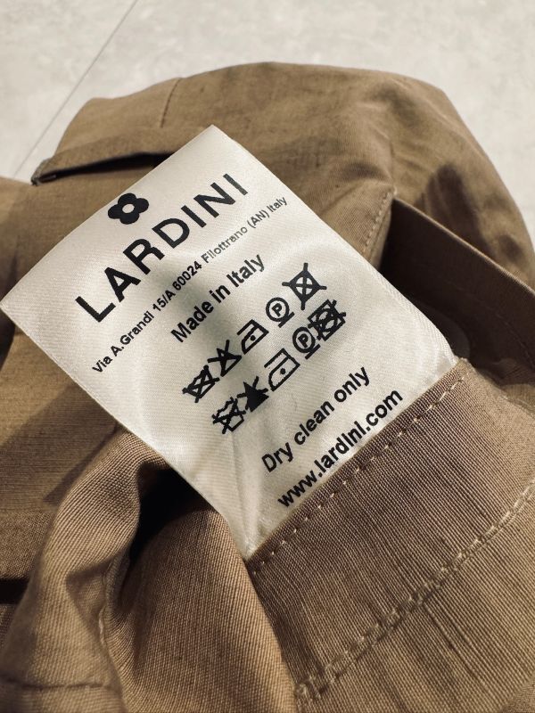 4595】新品5.5万【LARDINI / ラルディーニ　46　春夏モデル　リネン×コットンパンツ　スリムシルエット　【LARDINI STORE】】サンドトープ_画像8