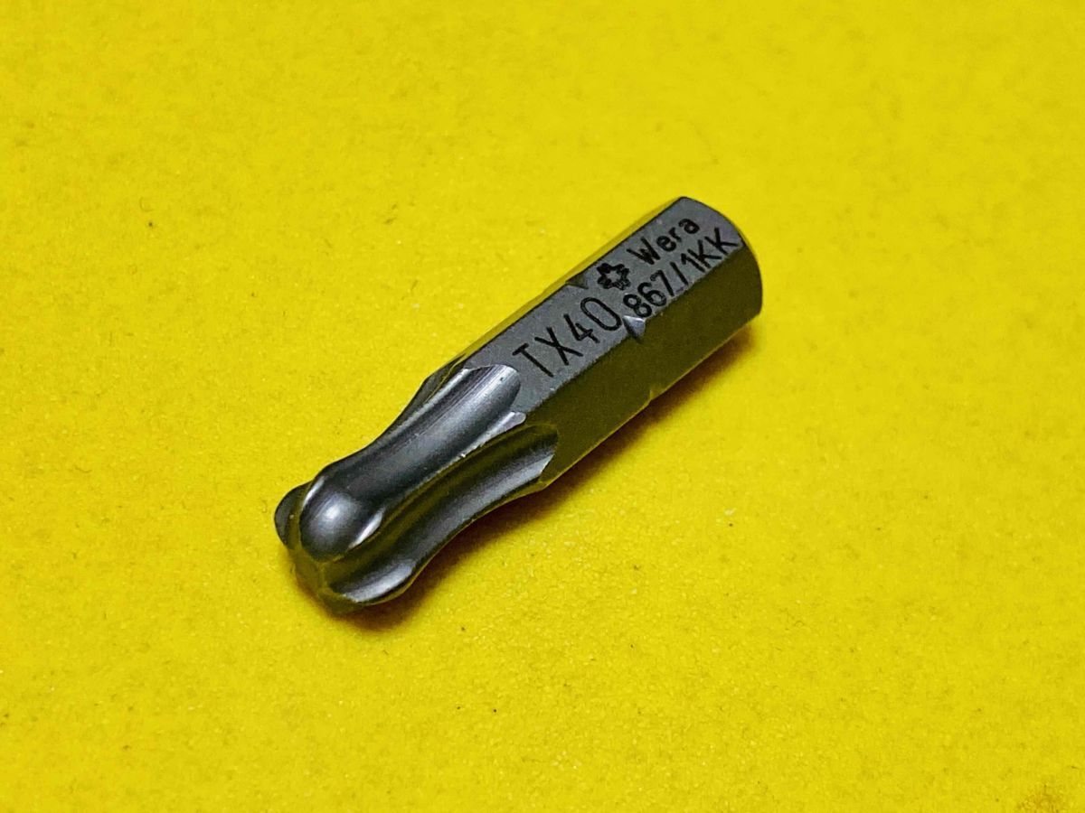 Wera 【ビット】〈066065〉867/1KK ビット ボールポイントTORX　TX40×25mm_画像1