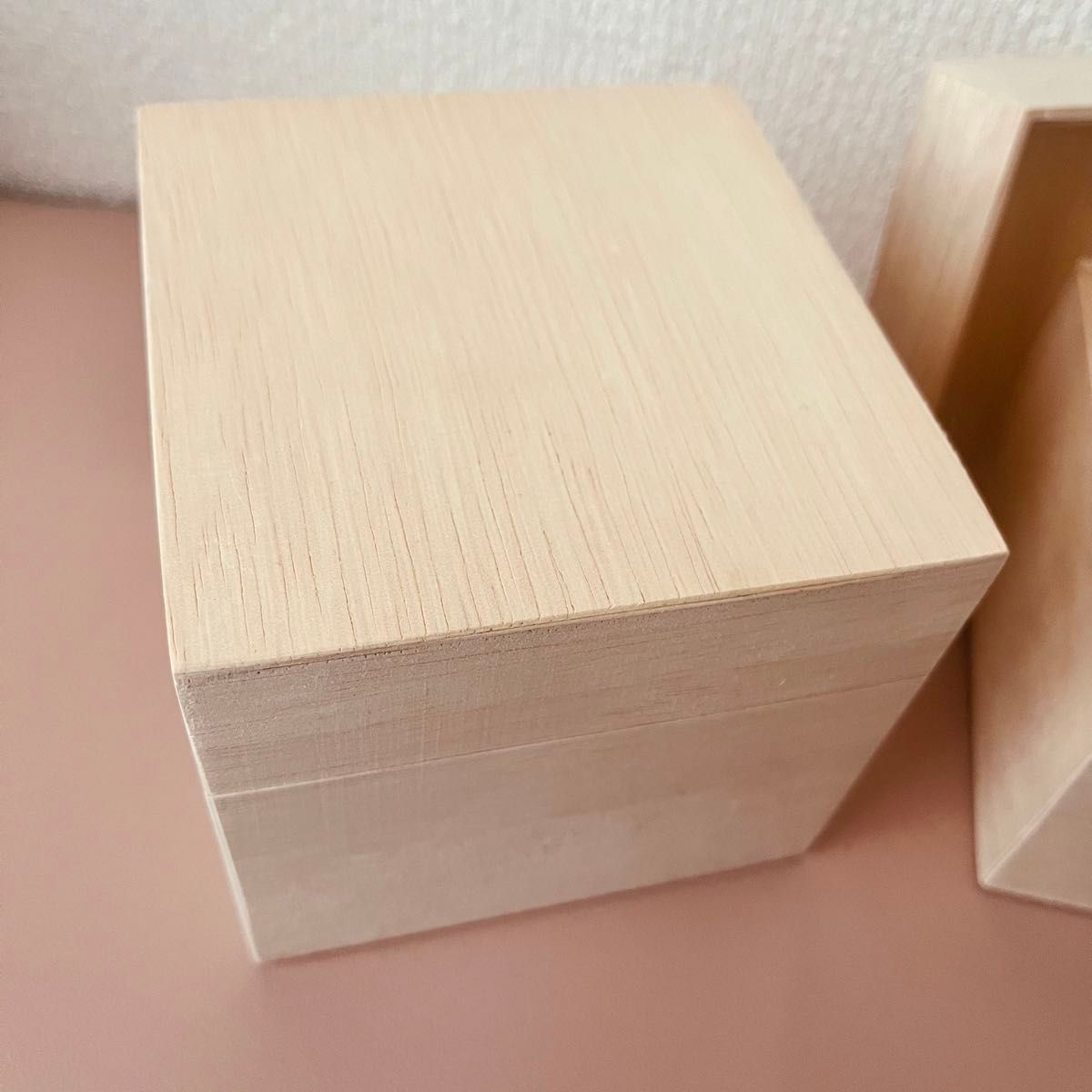 【美品】木箱 木製ボックス 2個セット 空箱 ボックス 小物入れ 収納