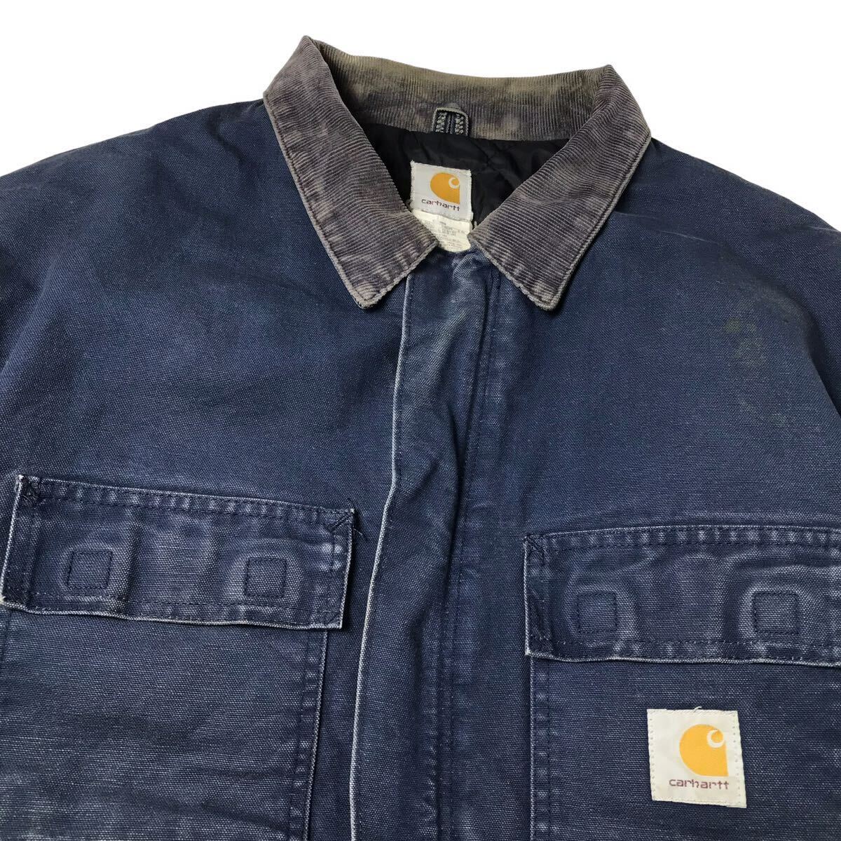 Carhartt トラディショナルコート ダックジャケット ワーク XL カーハート アクティブ デトロイト チョア カバーオール フェード 雰囲気系_画像6