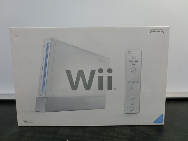 ♪♪任天堂  Nintendo  Wii本体  ゲーム機 リモコン付き ホワイト 良品【6C15②e】♪♪の画像1