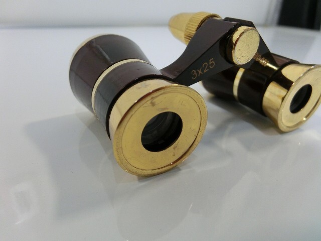 !! opera glasses 3×25 BO-325 red binoculars concert theater [6C30③e]!!