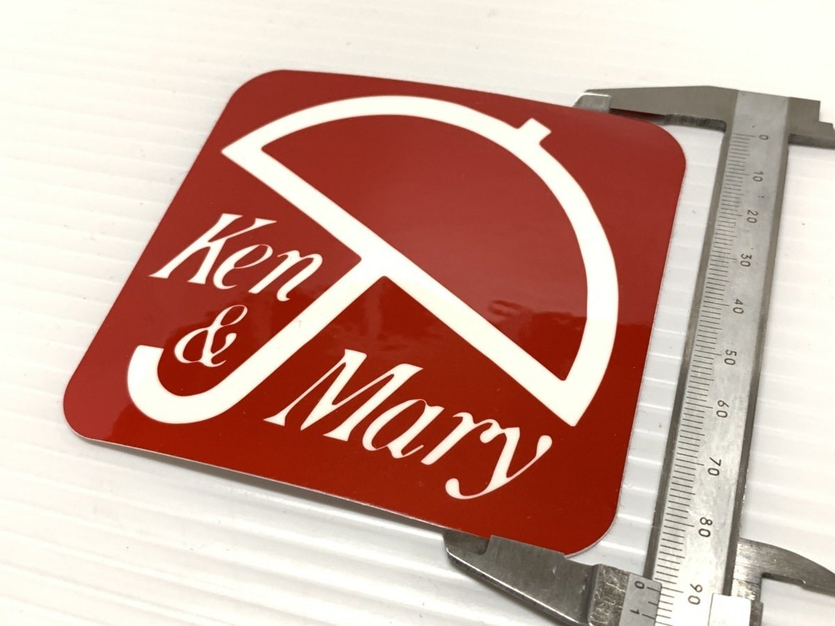 プレゼントにいかがでしょうか？KEN＆MARY ケンメリ ステッカー サイズ 中サイズ ★ パーツアシスト製 シール インテリア 雑貨 GC110 KGC11_画像3