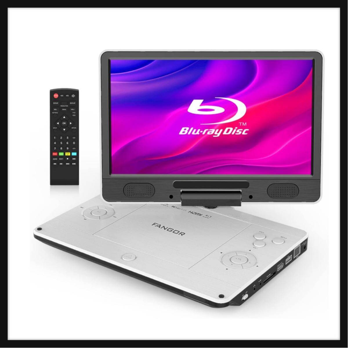 FANGOR ポータブルブルーレイプレーヤー おぞましく 10.1インチ FANGOR ポータブルブルーレイプレーヤー おぞましく 10.1インチ