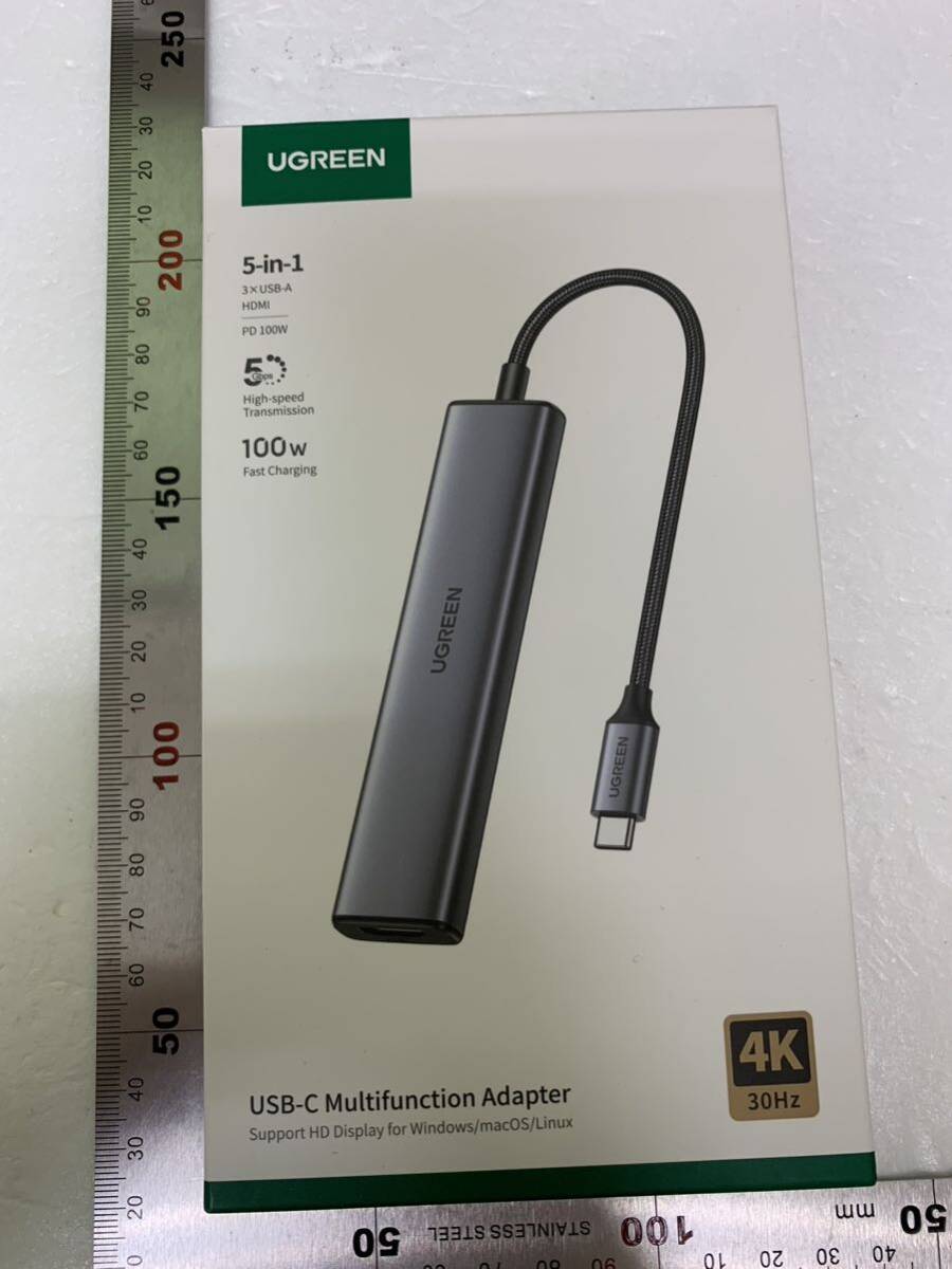【開封のみ】UGREEN ★Revodok 105 USB Cハブ 5-IN-1 HDMI 出力USB ハブ Type-C 100W PD急速充電 1*USB3.0+2*USB2.0ポート 5Gbps_画像8