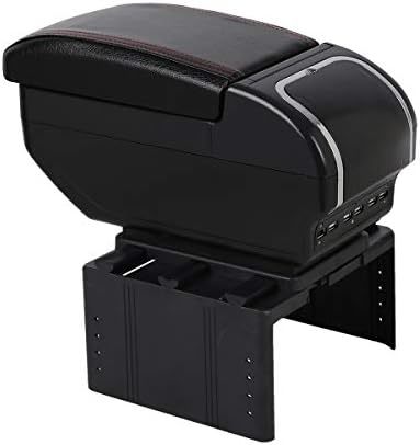【残りわずか】 汎用 収納ボックス 車肘置き 肘掛け 多機能 コンソールボックス USBポート付き 内装 アームレスト 長時間 運の画像1