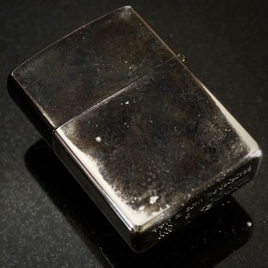 【 特別出品 】1円スタート 意匠耐久試験品 2000年 MarlboroZippo マールボロジッポー ブラックニッケルプレート 鏡面仕上げ_画像4