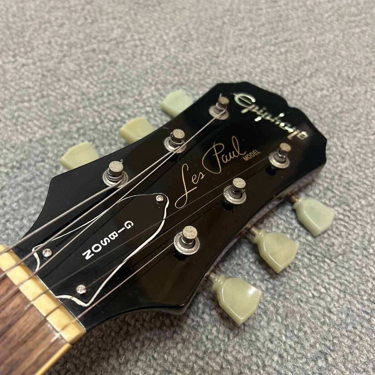 epiphone by Gibson Les Paul standard CS エピフォン ギブソン レスポール スタンダード ジャンク扱い lespaul 虎目 バリ虎の画像4
