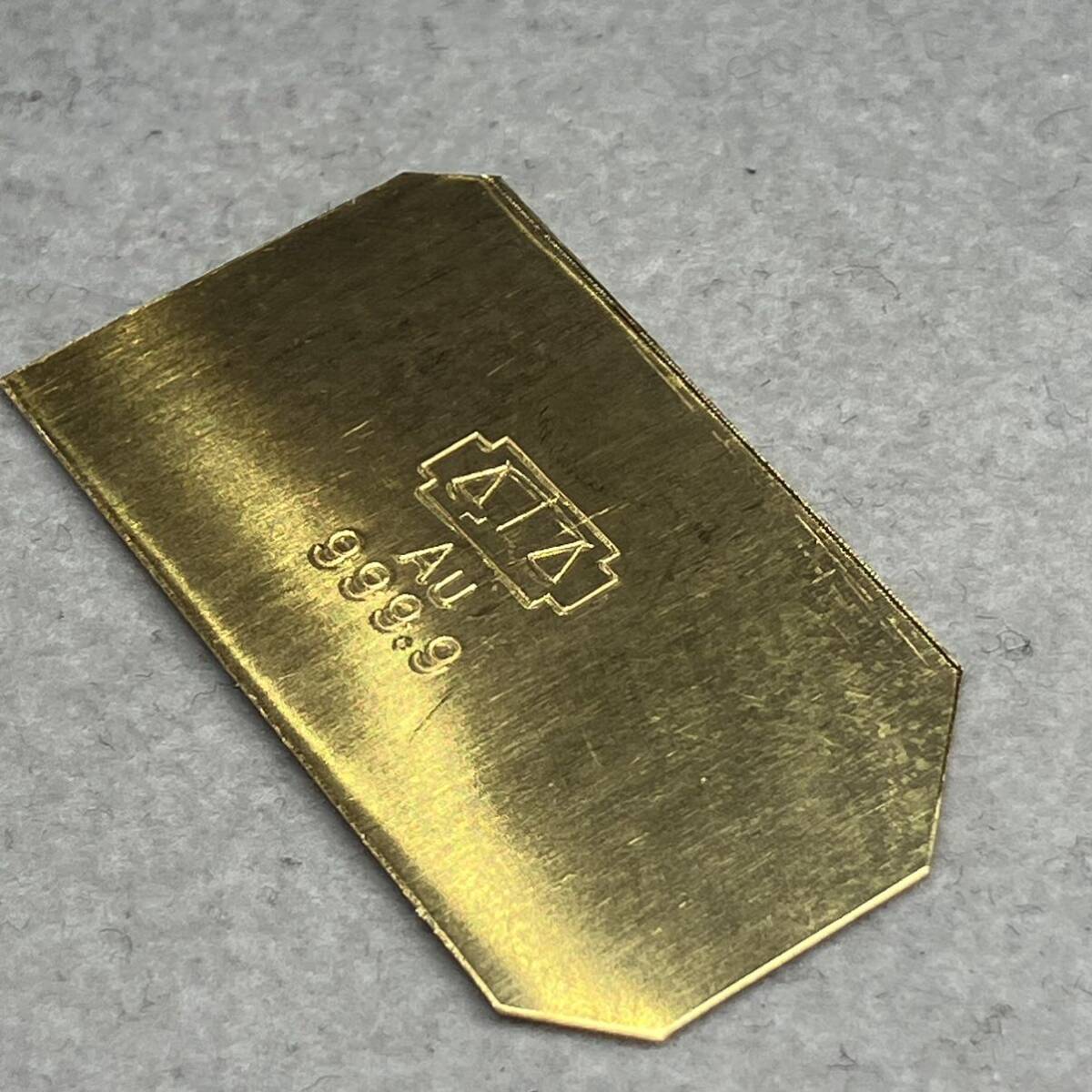 純金 約10.0g ゴールド GOLD999 K24 貴金属 地金 〔G4〕の画像1