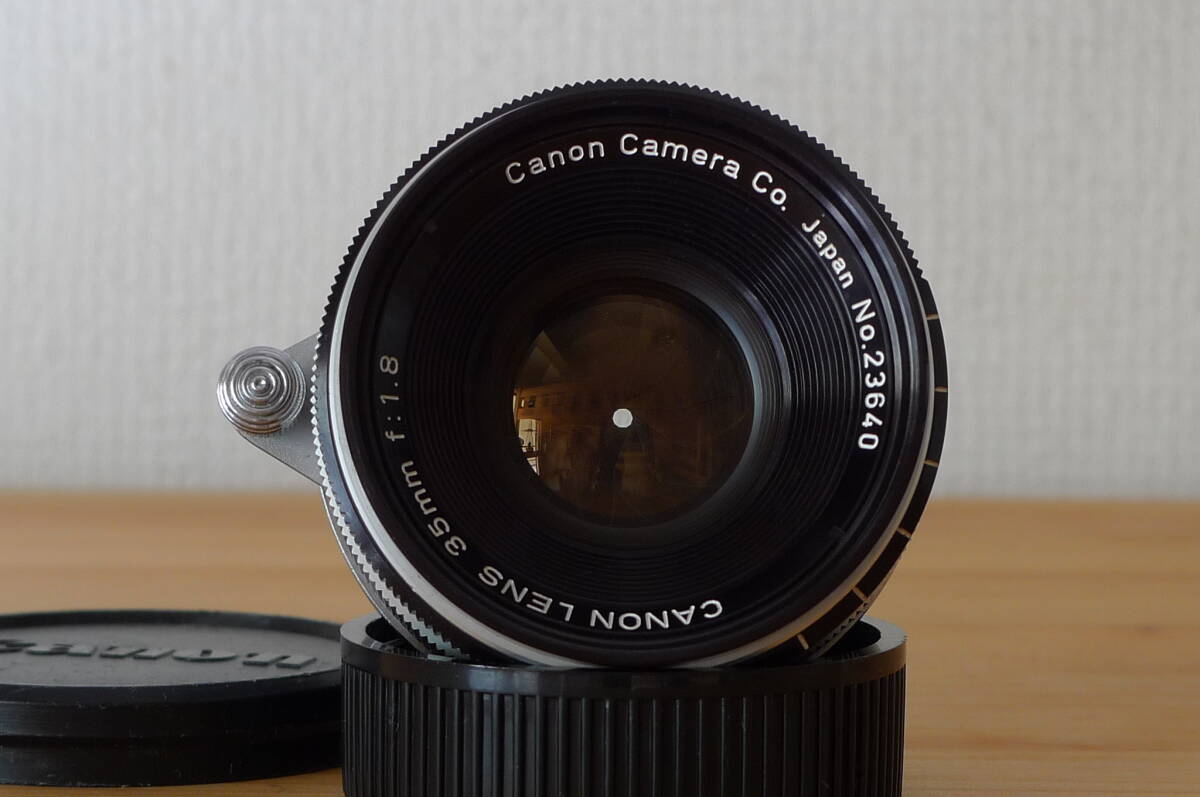 キヤノン CANON 35mm f1.8 ライカLマウント 広角レンズ メートル表記 かなり綺麗な個体の画像5