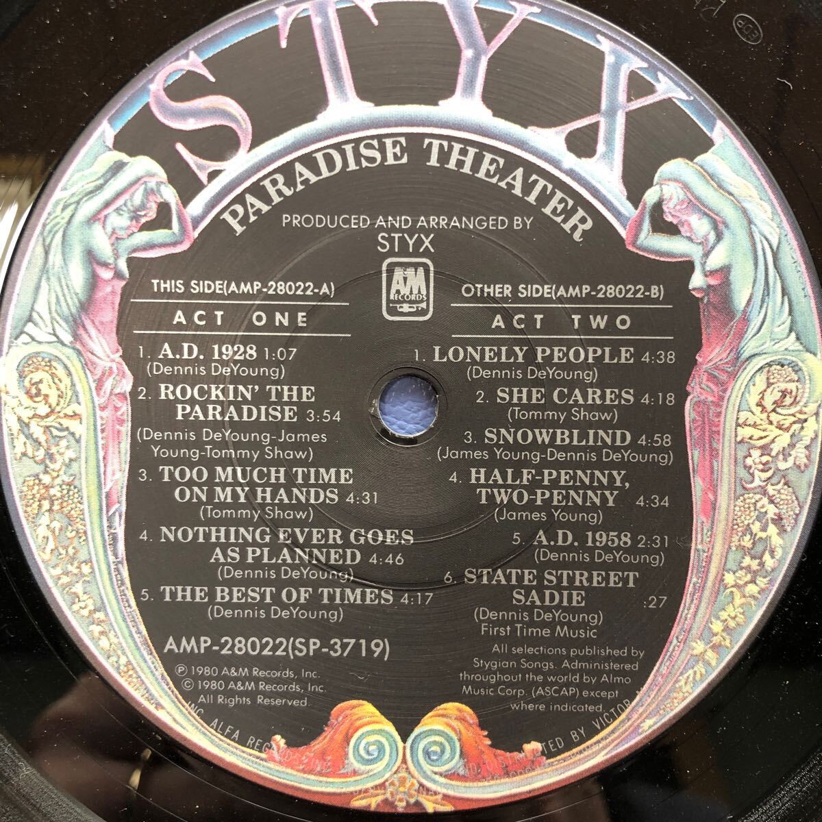 Styx スティクス パラダイス・シアター PARADISE THEATER 帯付LP 見開きジャケット レコード 5点以上落札で送料無料e_画像5