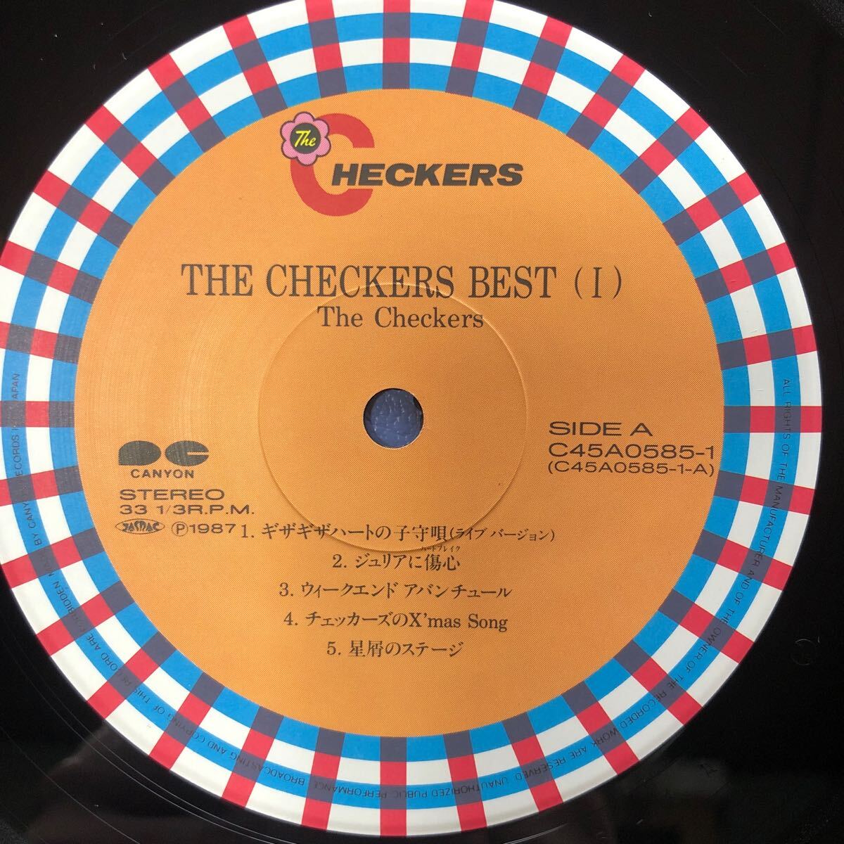 二枚組 チェッカーズ THE CHECKERS BEST 帯付2LP 見開きジャケット レコード 5点以上落札で送料無料e_画像4