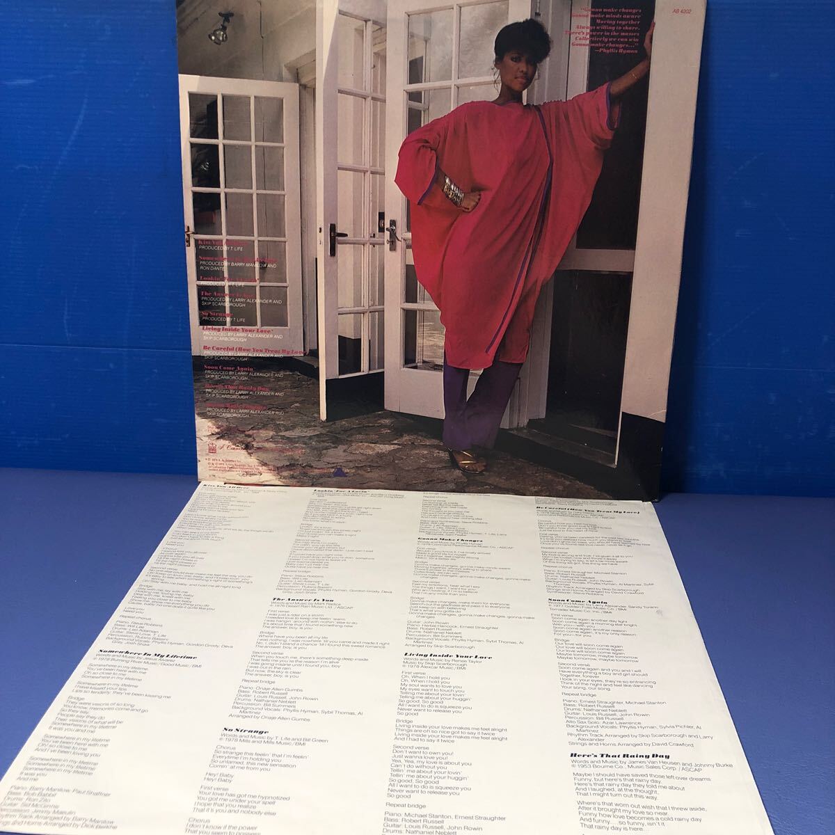 Phyllis Hyman SOMEWHERE IN MY LIFETIME LP レコード 5点以上落札で送料無料eの画像2