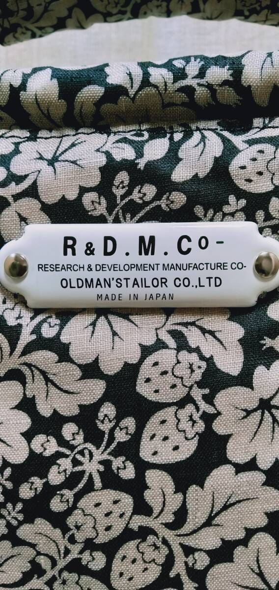 R&D.M.Co-/オールドマンズテーラー/マルシェバッグ/ワイルドベリー/裏側PVC/smallサイズ/未使用/フラックス×黒の画像4
