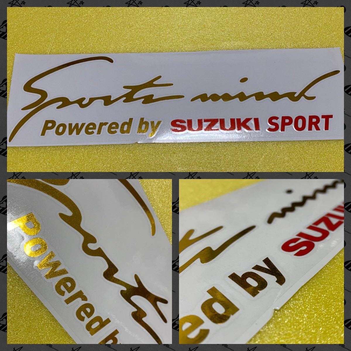 SUZUKI SPORTS金メッキステッカー スイフト　ワゴンR_画像1