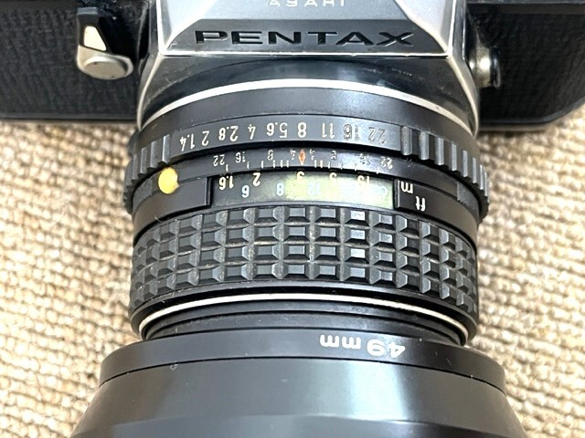 ASAHI PENTAX アサヒ ペンタックス ME 一眼レフ フィルムカメラ レンズ SMC PENTAX‐M 1:1.4 50㎜ kenko テレコン付 現状品_画像9