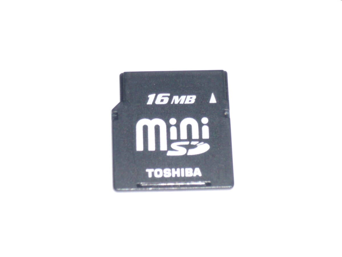 動作保証！TOSHIBA miniSDカード 16MB　安心の日本製_画像1
