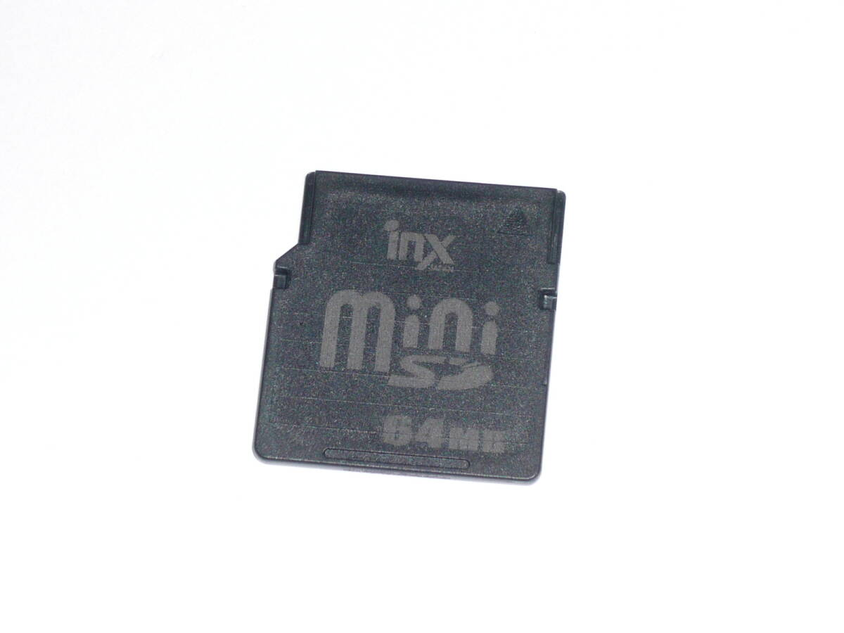 動作保証！inx miniSDカード 64MB_画像1
