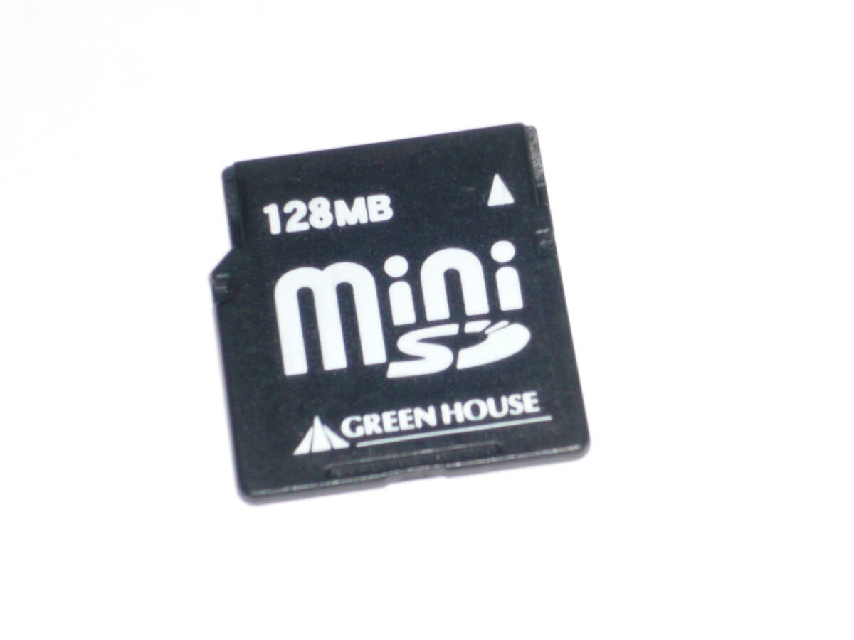動作保証！GREEN HOUSE miniSDカード 128MB_画像1