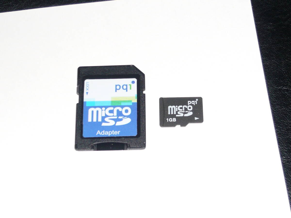 動作保証！pq1 microSD ＳＤカード 1GB SDカードアダプタ付_画像1