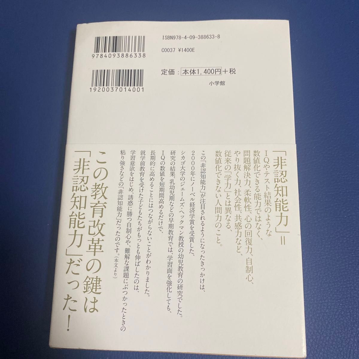 「非認知能力」の育て方　心の強い幸せな子になる０～１０歳の家庭教育 ボーク重子／著　帯に汚れあり　445やの