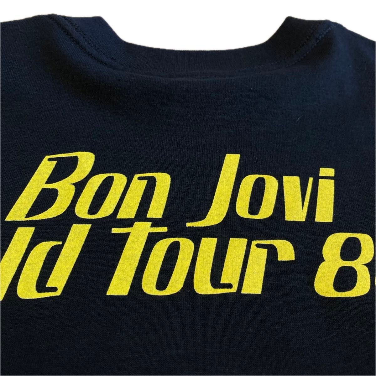 BON JOVI (ボンジョビ)ワールドツアーTシャツ　Mサイズ相当　バンドTシャツ