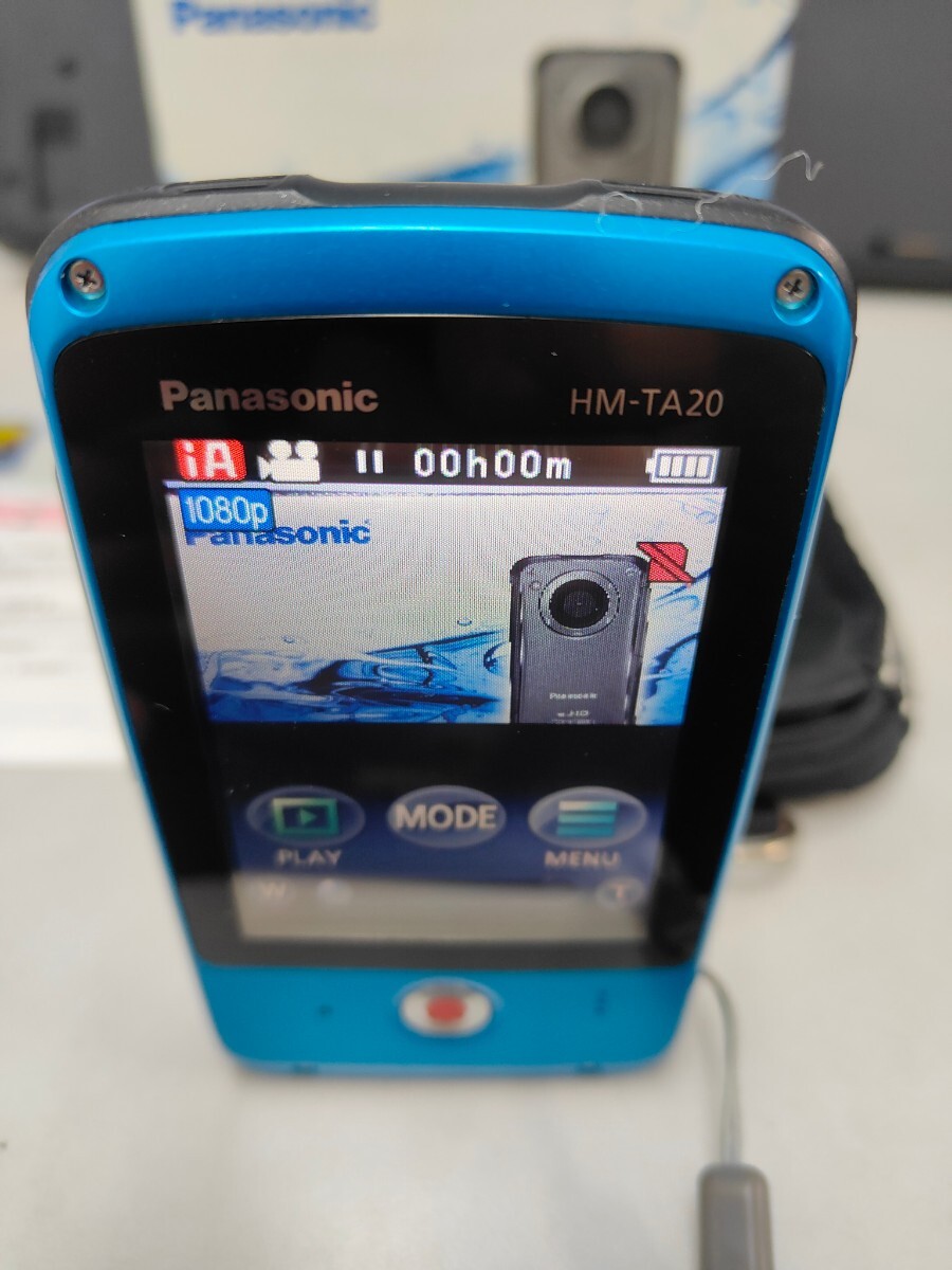 送料込み防水,水中カメラ対応 PANASONIC HM-TA20 雨の中、海の中、プールの中撮影できます。_画像3